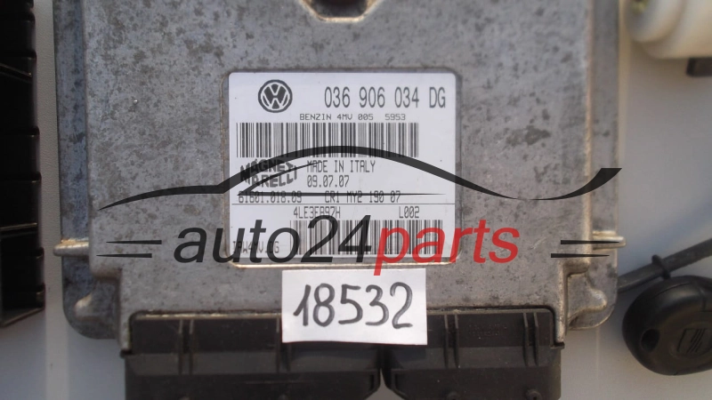 KOMPUTER STEROWNIK SILNIKA SEAT IBIZA CORDOBA 1.4 BBZ 036906034DG, 036 906 034 DG, 6160101809, 61601.018.09, IAW4MVDG, IAW4MV.DG
