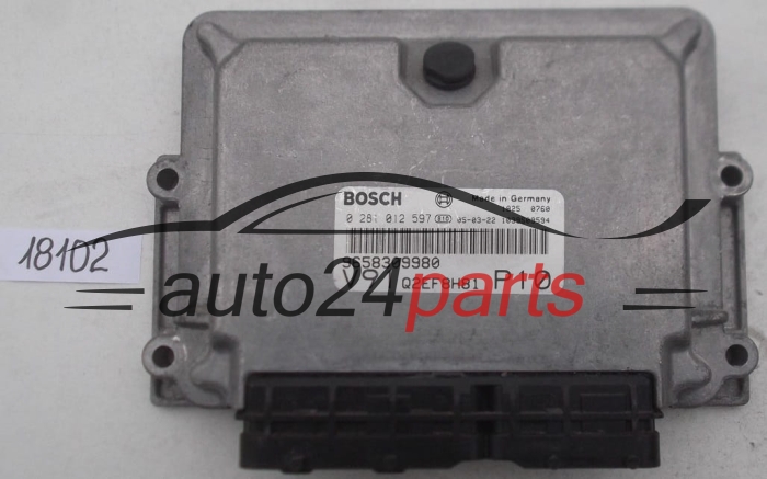 KOMPUTER STEROWNIK SILNIKA FIAT DUCATO 2.0 JTD BOSCH 0 281 012 597, 0281012597, 9658309980, 