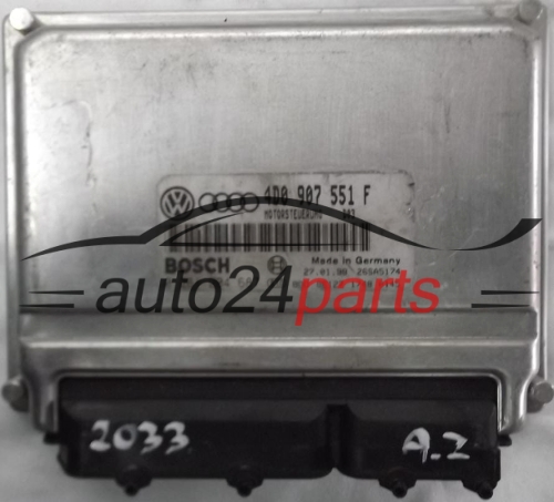 KOMPUTER STEROWNIK SILNIKA AUDI A4 A6 2.8 QUATTRO 4D0907551F, 4D0 907 551 F, BOSCH 0261204687, 0 261 204 687 