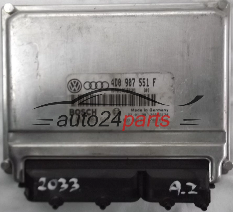 KOMPUTER STEROWNIK SILNIKA AUDI A4 A6 2.8 QUATTRO 4D0907551F, 4D0 907 551 F, BOSCH 0261204687, 0 261 204 687 