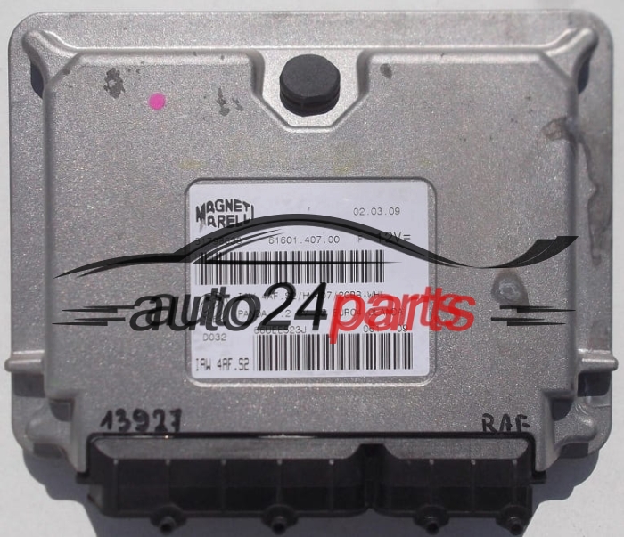 CALCULATEUR MOTEUR FIAT PANDA 1.2 MAGNETI MARELLI IAW 4AF.S2, IAW4AFS2, 51798638, 61601.407.00, 6160140700