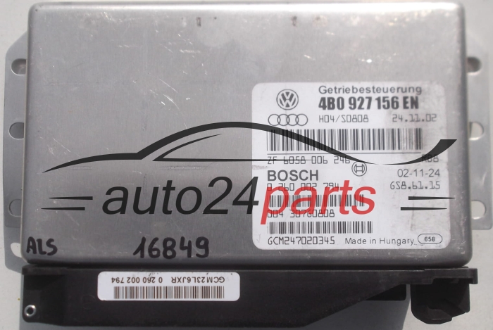 CENTRALINA CALCOLATORE SCATOLA DEL CAMBIO AUDI 3.0 V6 BOSCH 0 260 002 794, 0260002794  4B0927156EN
