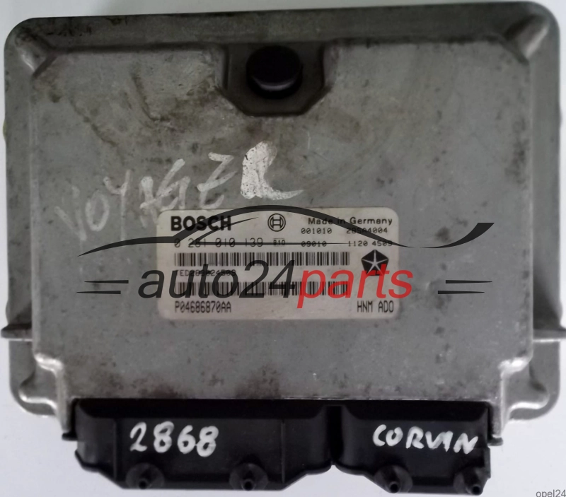 CALCULATEUR MOTEUR CHRYSLER VOYAGER 2.5 TD BOSCH 0281010139, 0 281 010 139, TED283024509 P04686870AA