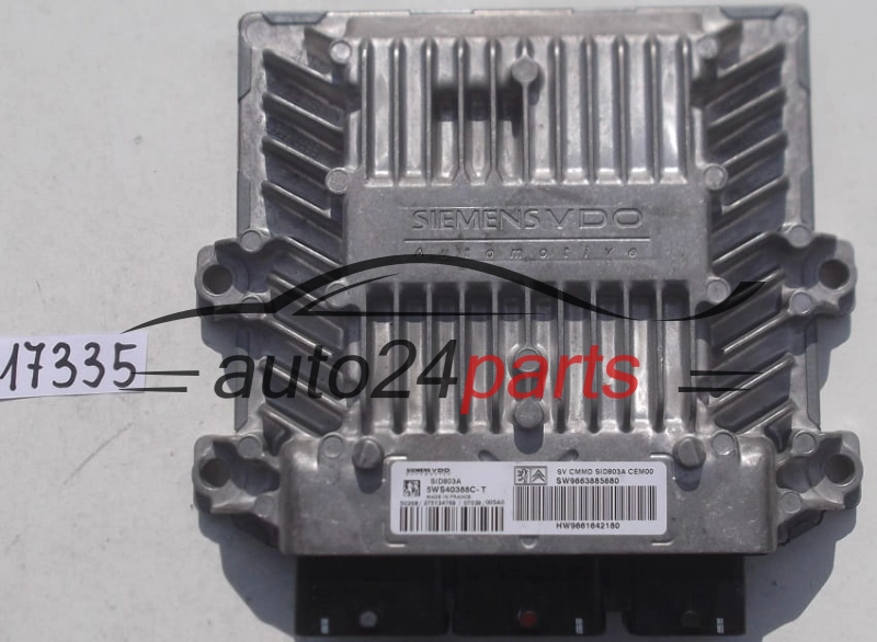 CENTRALINA MOTORE CITROEN C5 2.0 HDI SIEMENS VDO 5WS40388C-T