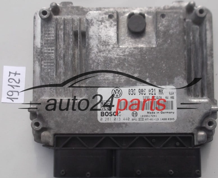 KOMPUTER STEROWNIK SILNIKA VW VOLKSWAGEN PASSAT 2.0 TDI BOSCH 0281013440, 0 281 013 440, 03G906021NK, 03G 906 021 NK 