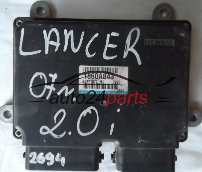 Centralita de motor MITSUBISHI LANCER 2.0 1860A843 E6T71572 H1