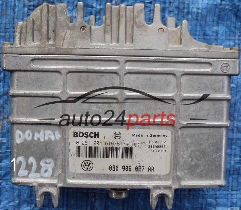 MOTORSTEUERGERÄT ECU STEUERGERÄT VW VOLKSWAGEN POLO 1.4 BOSCH 0 261 204 616/617