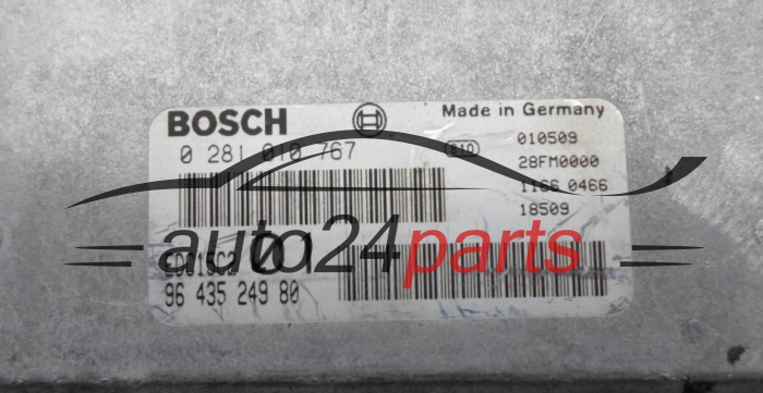 CENTRALINA MOTORE PEUGEOT 206 2.0 HDI BOSCH  96 435 249 80