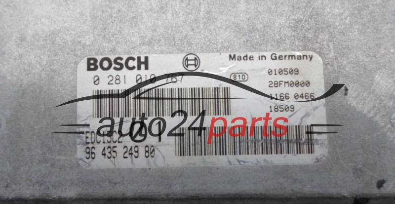 CENTRALINA MOTORE PEUGEOT 206 2.0 HDI BOSCH  96 435 249 80