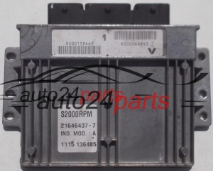 MOTORSTEUERGERÄT ECU STEUERGERAT RENAULT LAGUNA 1.8 SAGEM 21646437-7, 216464377, 8200158443, 8200045893