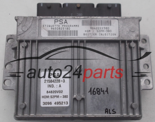 ECU ENGINE CONTROLLER CITROEN C3 1.4 8V SAGEM 21584228-3, 215842283, 9650825180, 9642222380, 84820V02