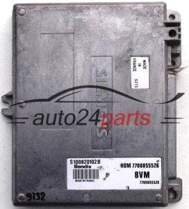 KOMPUTER STEROWNIK SILNIKA RENAULT ESPACE 2.0, SIEMENS S100820102 B, S100820102B, HOM7700855526, 7700855526 - 9732