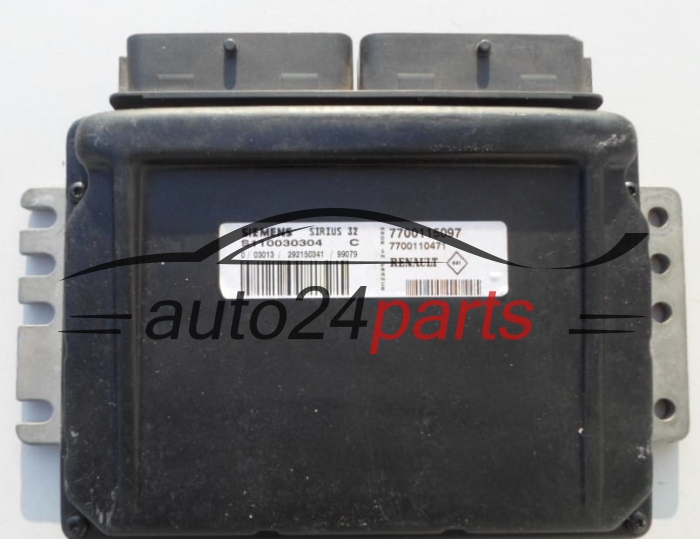 Centralina do motore RENAULT CLIO 1.4 SIEMENS S110030304 C, 7700115097, 7700110471