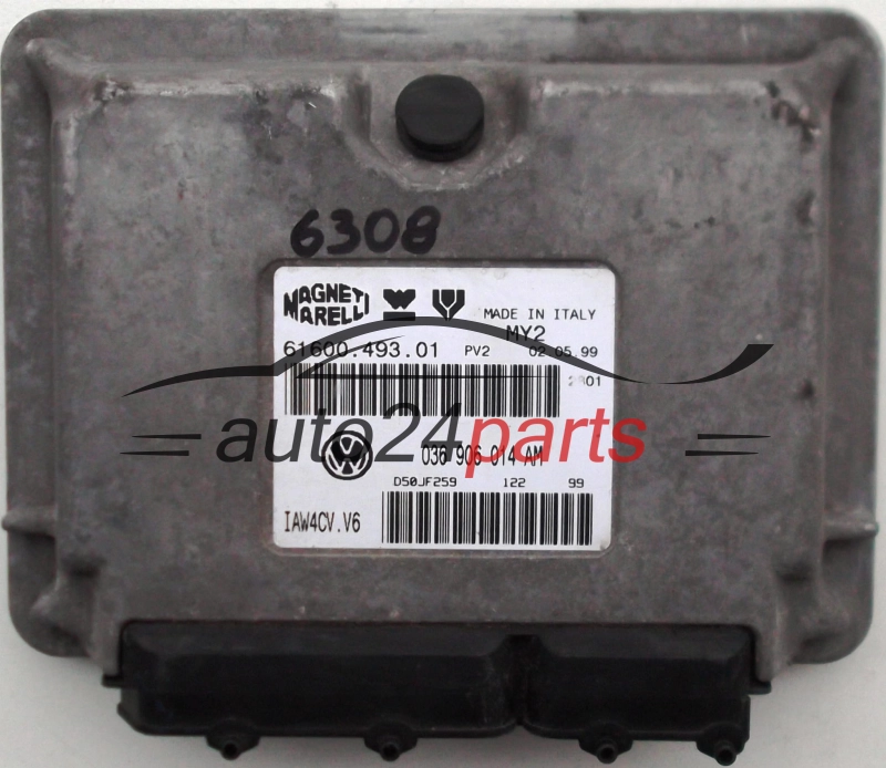 CENTRALINA MOTORE VW VOLKSWAGEN LUPO 1.4 AHW 036906014AM, 036 906 014 AM, 61600.493.01 6160049301 IAW4CV.V6