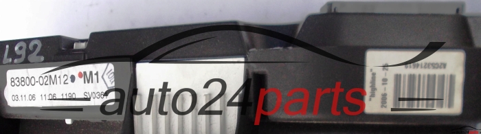 CUADRO INSTRUMENTOS TOYOTA AURIS 2.0 D-4D A2C53214619, A2C53244987, 8380002M12, 83800-02M12