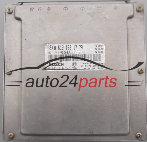 CENTRALINA DO MOTORE MERCEDES ML 2.7 CDI BOSCH 0 281 010 546,  A 612 153 17 79