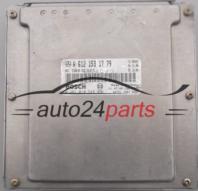 CENTRALINA DO MOTORE MERCEDES ML 2.7 CDI BOSCH 0 281 010 546,  A 612 153 17 79