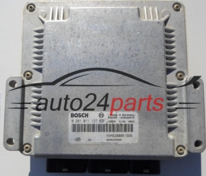 ECU CENTRALITA DE MOTOR  RENAULT KANGOO 1.9 DCI BOSCH 0 281 011 137, 0281011137, HOM 8200051666 