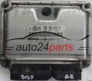 CALCULATEUR MOTEUR VW VOLKSWAGEN GOLF 1.9 TDI ATD 038906019FF, 038 906 019 FF, BOSCH 0 281 010 662, 0281010662, DIESEL EDC15P+ 1449, 28SA5372