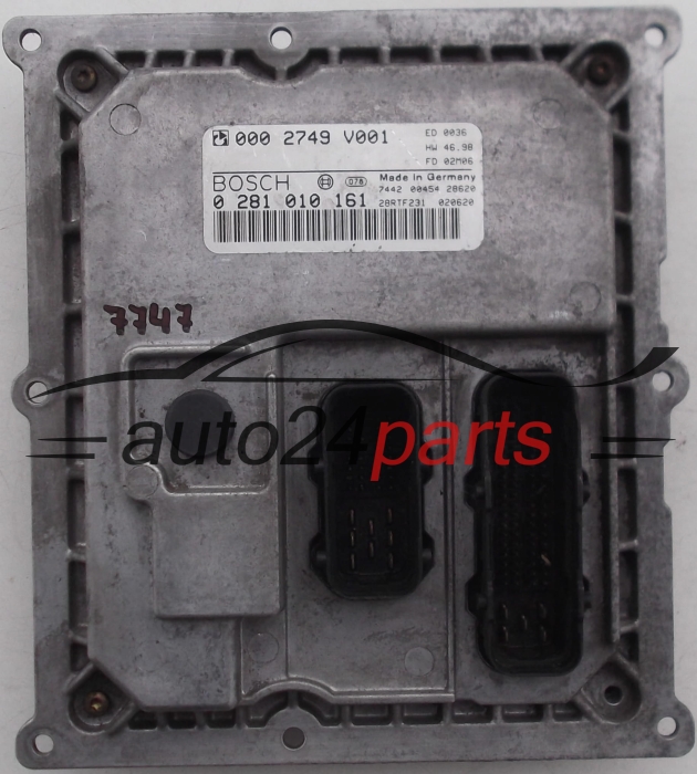 Μονάδα Ελέγχου Κινητήρα SMART 0.8 CDI BOSCH 0 281 010 161, 0281010161, 000 2749 V001, 0002749V001, 28RTF097