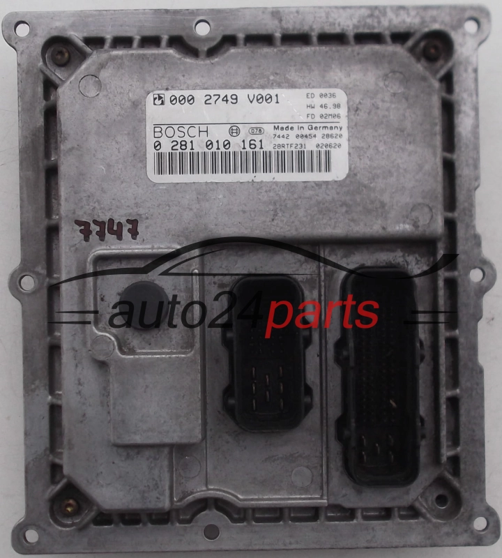 Μονάδα Ελέγχου Κινητήρα SMART 0.8 CDI BOSCH 0 281 010 161, 0281010161, 000 2749 V001, 0002749V001, 28RTF097