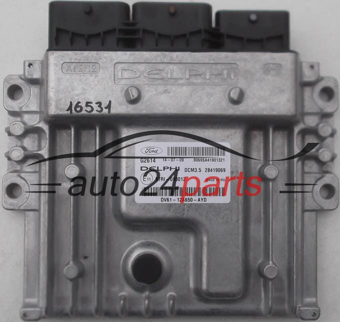 ECU CENTRALITA DE MOTOR FORD 2.0 TDCI DV61-12A650-AYD, DV6112A650AYD, DELPHI 28419069
