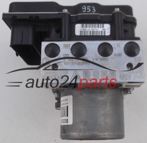 POMPE HYDRAULIQUE ET CALCULATEUR d'ABS ALFA ROMEO MITO BOSCH 0 265 251 816, 0265251816, 51879980, 0 265 951 710, 0265951710 