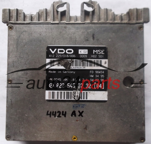 ECU CENTRALITA DE MOTOR MERCEDES W202 C180 1.8 A0225458732, 0225458732, A 022 545 87 32, 412.229/018/006, 412229018006