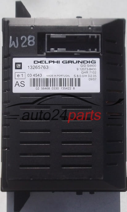 Pantalla multifunción radio OPEL CORSA D DELPHI GM 13265763 AS,  9.12073-8400