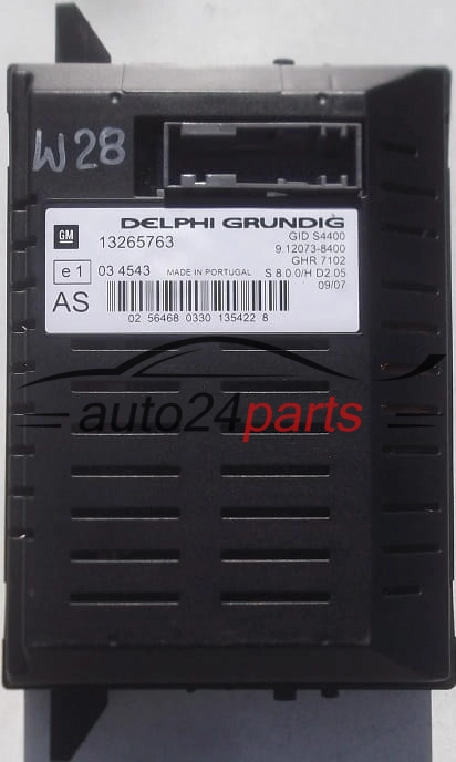 Pantalla multifunción radio OPEL CORSA D DELPHI GM 13265763 AS,  9.12073-8400
