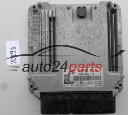 KOMPUTER STEROWNIK SILNIKA VW VOLKSWAGEN GOLF 2.0 TDI 03G 906 016 AQ, 03G906016AQ, BOSCH 0 281 011 848, 0281011848, DIESEL EDC16U1 7000, 1039S06946