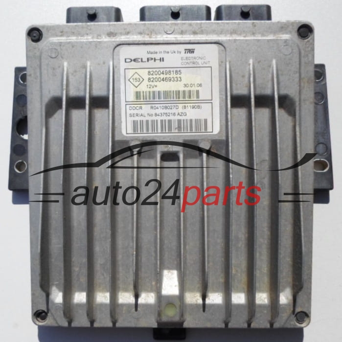 ECU CENTRALITA DE MOTOR  RENAULT CLIO 1.5 DCI Delphi R0410B027D, 8200498185, 8200469333