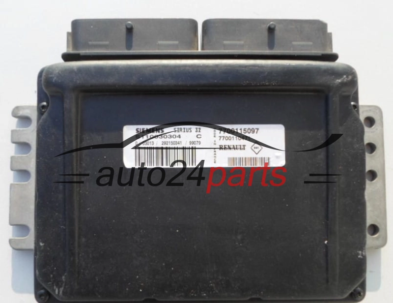 MOTORSTEUERGERÄT ECU STEUERGERÄT RENAULT CLIO 1.4 SIEMENS S110030304 C, 7700115097, 7700110471