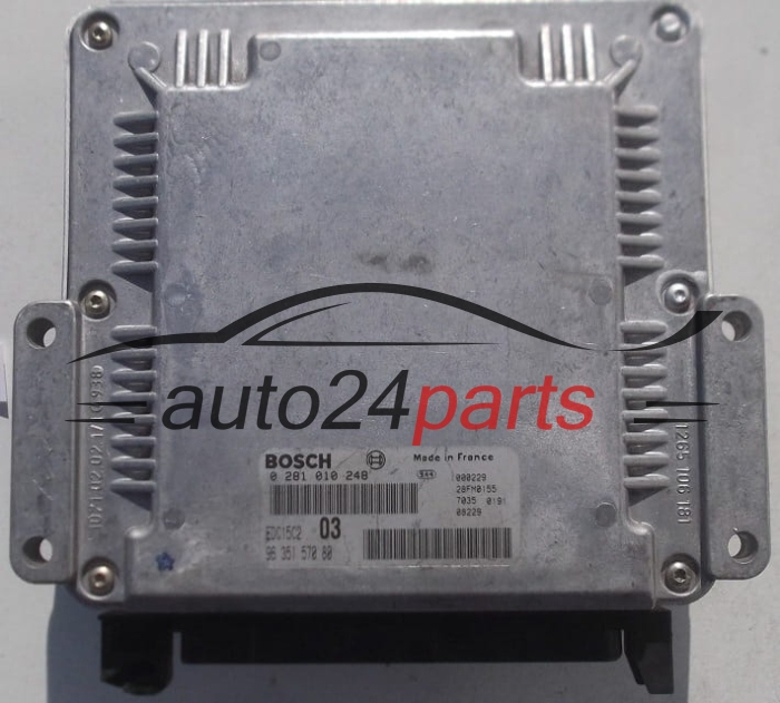 ECU CENTRALITA DE MOTOR PEUGEOT 406 2.0 HDI BOSCH 0 281 010 248, 0281010248, 96 351 570 80, 9635157080, EDC15C2