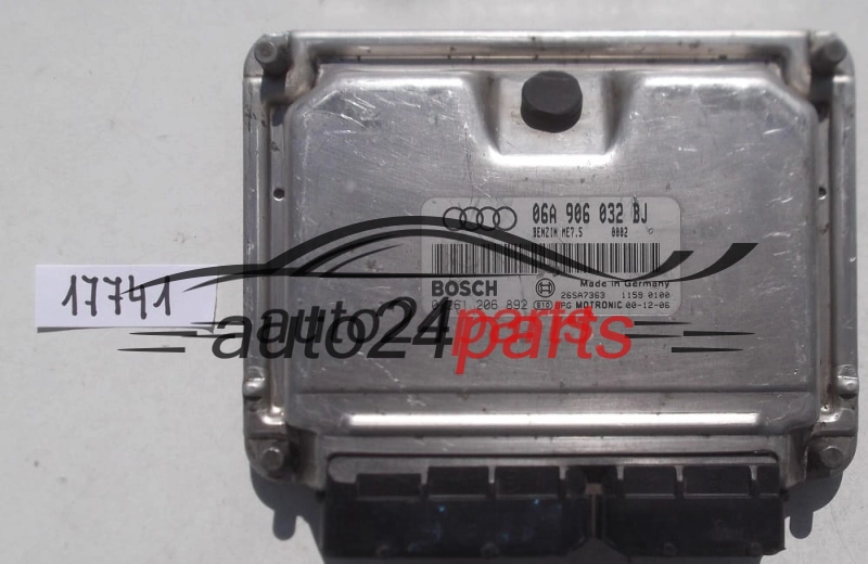ECU CENTRALITA DE MOTOR AUDI A3 1.8 T AUQ BOSCH 0 261 206 892, 0261206892, 06A 906 032 BJ, 06A906032BJ