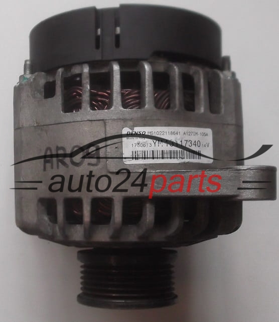 Alternador  1.9 CDTI OPEL ASTRA VECTRA SIGNUM ZAFIRA DENSO MS1022118641, YM 13117340, 105A