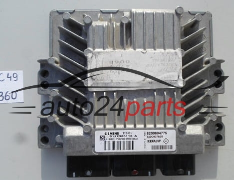  KOMPUTER STEROWNIK SILNIKA RENAULT MEGANE SCENIC SIEMENS S122326113 A, S122326113A, 8200804775 