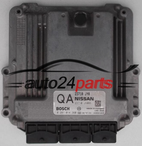 ECU CENTRALITA DE MOTOR RENAULT KOLEOS 2.0 DCI BOSCH 0281014360, 0 281 014 360, 23710JY0 QA