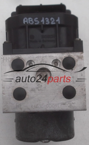 ABS PUMP TOYOTA YARIS BOSCH 0 265 216 904, 0265216904, 44510 0D011, 445100D011, 0 273 004 636, 0273004636