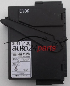 CENTRALKA MODUL STEROWNIK KOMFORTU OPEL CORSA MERIVA 0911 5100 RT, 09115100, 5WK4 8662, 5WK48662, 313203739 - 
