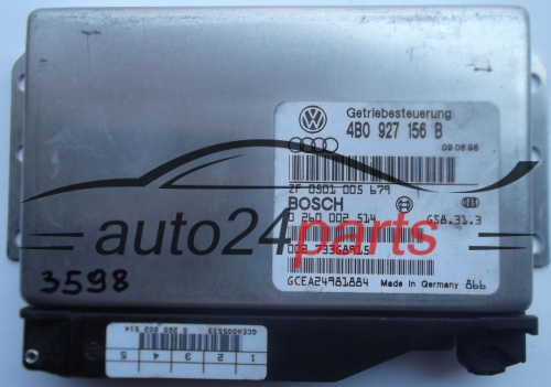 ECU AUTOMATIC GEARBOX AUDI A6 2.5 TDI 4B0927156B, 4B0 927 156 B, BOSCH 0260002514, 0 260 002 514, ZF 0501005679, 0 501 005 679