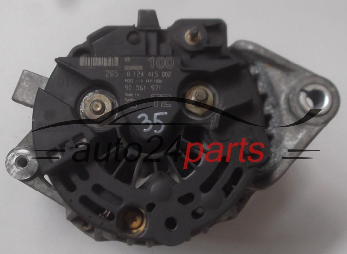 Alternateur OPEL ASTRA ZAFIRA 1.6 BOSCH 0 124 415 002,  90 561 971 TZ