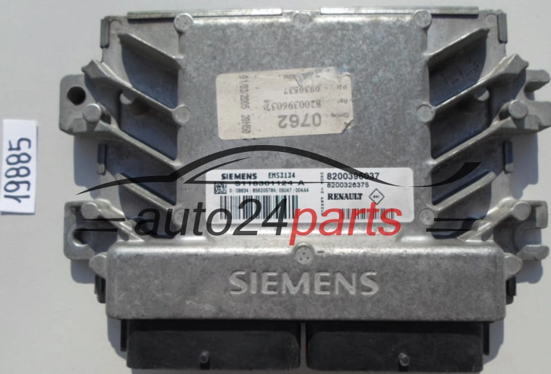 KOMPUTER STEROWNIK SILNIKA RENAULT KANGOO 1.6 S118301124 A, S118301124A, 8200396037