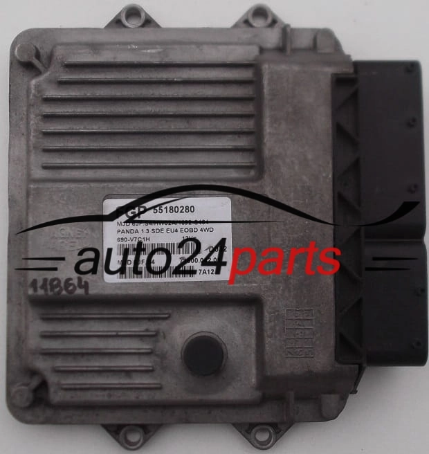 ECU CENTRALITA DE MOTOR FIAT PANDA 1.3 JTD MAGNETI MARELLI MJD 6JF.S4, MJD6JFS4, FGP 55180280, 71600.042.01, 7160004201