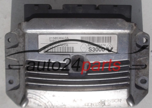 MOTORSTEUERGERÄT ECU STEUERGERÄT RENAULT MODUS 1.6 JOHNSON CONTROLS 21585364-0A, 215853640A, 8200474008, 8200376474