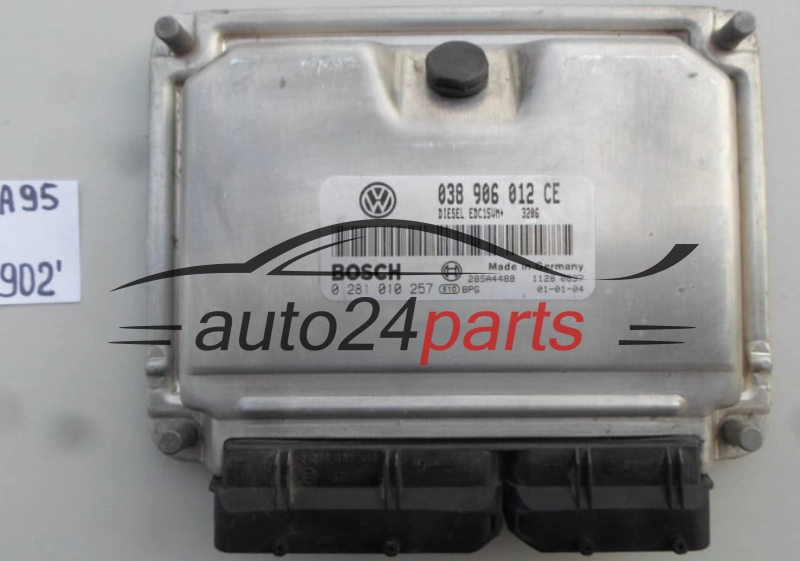 SKODA FABIA 1.9 SDI ASY 038906012CE, 038 906 012 CE, BOSCH 0 281 010 257, 0281010257, DIESEL EDC15UM+ 3206, 28SA4488 -