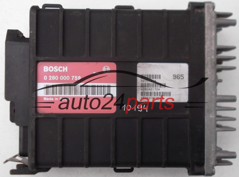 KOMPUTER STEROWNIK SILNIKA FIAT UNO 1.0, BOSCH 0 280 000 759, 0280000759 