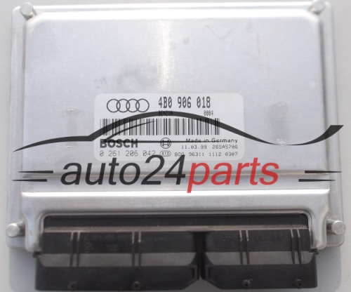 CENTRALINA DO MOTORE AUDI A6 1.8T BOSCH 0 261 206 042,  4B0 906 018