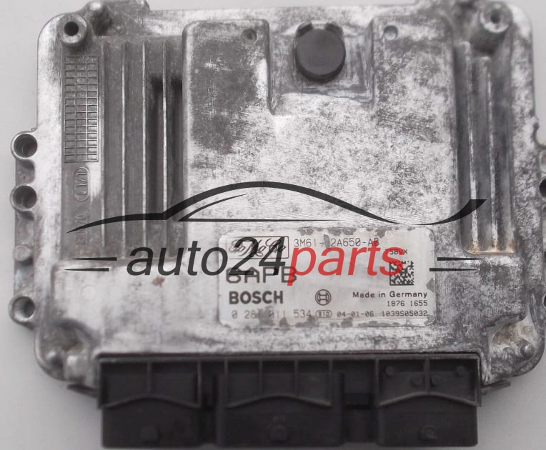 Μονάδα Ελέγχου Κινητήρα MAZDA 1.6 TDCI BOSCH 0 281 011 534,  FoMoCo 3M61-12A650-AB