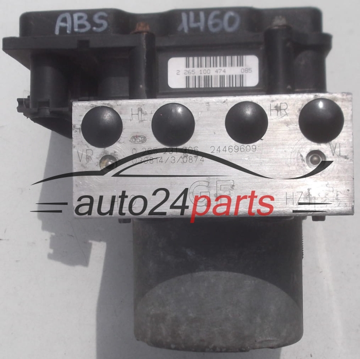 POMPE HYDRAULIQUE ET CALCULATEUR dABS OPEL CORSA C COMBO MERIVA TIGRA B BOSCH 0 265 231 306, 0265231306, 24469609 GF, 0 265 800 303, 0265800303